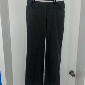 Express Editor Gray Wide-Leg Trousers